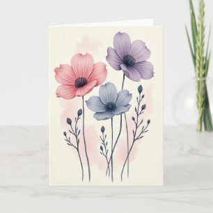 Watercolor Floral Beauty Card