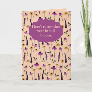 Watercolor Floral Birthday Card