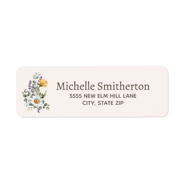Watercolor Floral Botanical Elegant  (Front)