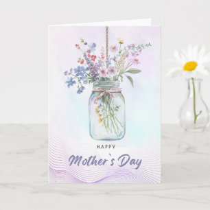 Watercolor Floral Bouquet Mother’s Day Card