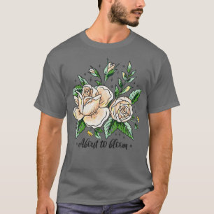 Watercolor Floral Boutique Roses Flowers About the T-Shirt