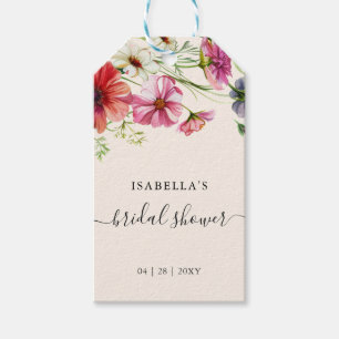 Watercolor Floral Bridal Shower Gift Tags