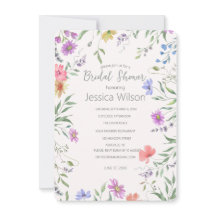 Watercolor Floral Bridal Shower Invitation