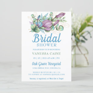 Watercolor Floral Bridal Shower Invitation