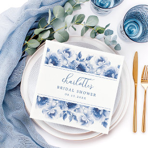 Watercolor Floral Bridal Shower Napkins