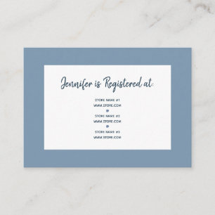 Watercolor Floral Bridal Shower Registry Enclosure Card