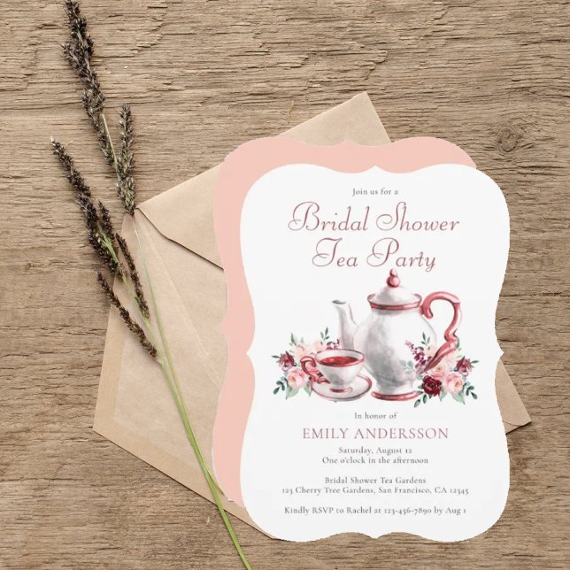 Watercolor Floral Bridal Shower Tea Party   (Creator Uploaded)