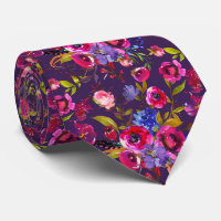 Watercolor Floral Bright Colours Flower Pattern 