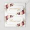 Watercolor Floral Burgundy Gold Wedding Reserved
