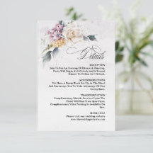 Watercolor Floral Calligraphy Modern Wedding