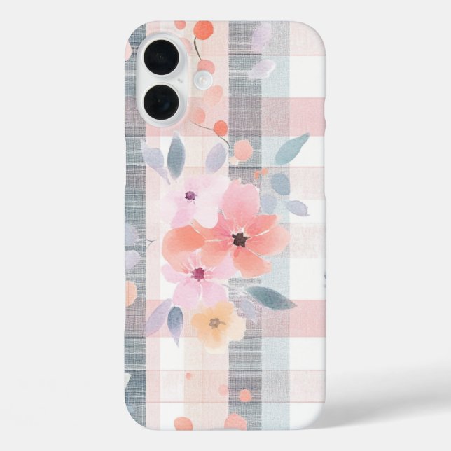 Watercolor Floral Case-Mate iPhone Case (Back)