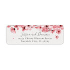 Watercolor Floral Cherry Blossom Return Address