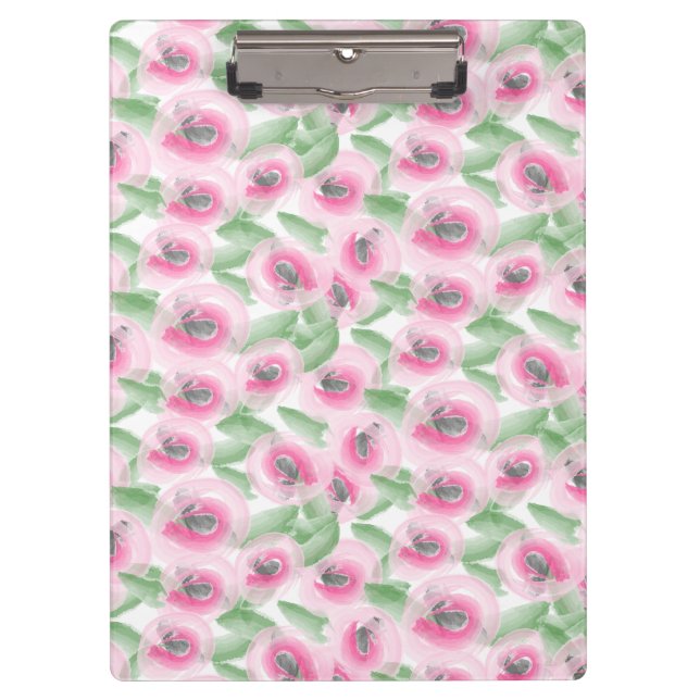Watercolor Floral Clipboard (Front)