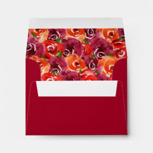 Watercolor Floral Collage A2  Envelope