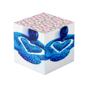 Watercolor Floral Cube