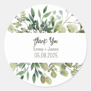 Watercolor Floral Customisable Text Sticker