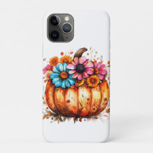 Watercolor Floral Fall Pumpkin Case-Mate iPhone Case