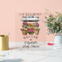 Watercolor Floral Farmer's Market Shower Welcome