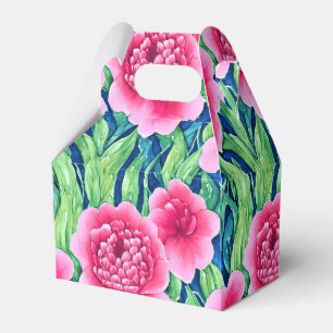 Watercolor Floral Favour Box