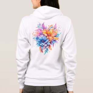 Watercolor Floral Flowers Design-24683 Hoodie