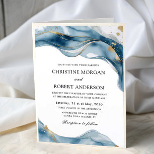 Watercolor Floral Foliage Elegant Greenery Wedding Invitation