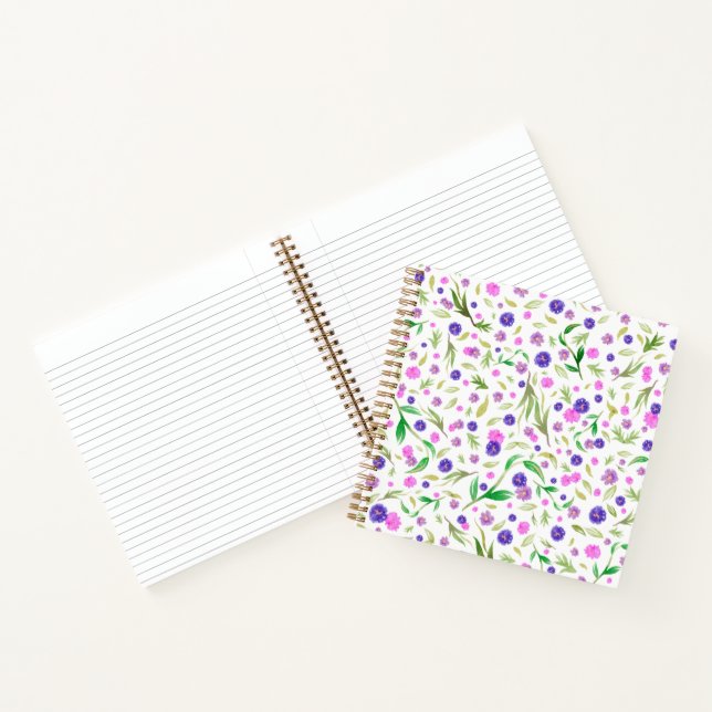 Watercolor Floral for Mom | Pretty Notebook (Inside)