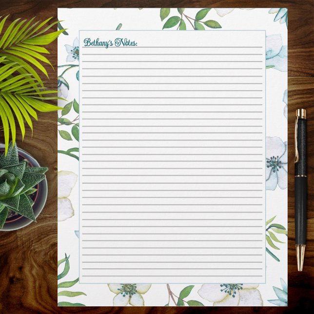 Watercolor Floral Garden Planner Binder Paper (Creator Uploaded)