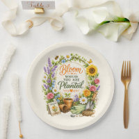 Watercolor Floral Gardening Inspirational Design