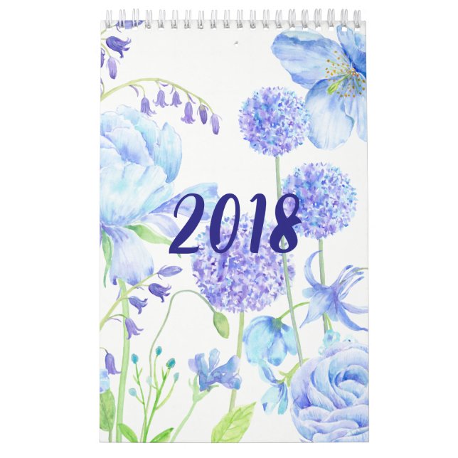 Watercolor Floral Gardens Calendar (Cover)