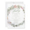 Watercolor Floral Greenery Wreath Baby Shower