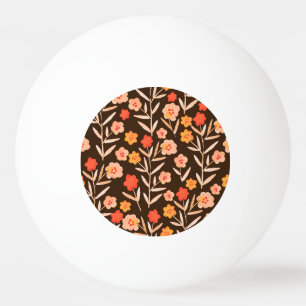 Watercolor Floral: Hand Drawn Texture Ping Pong Ball