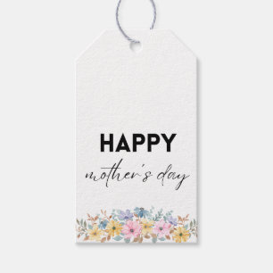 Watercolor Floral Happy Mother's Day Gift Tags