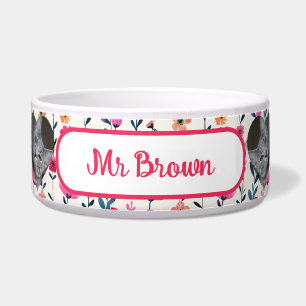 Watercolor Floral Heart-Shaped Photo Pet