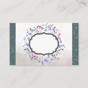  Watercolor Floral Leaf Desiger Business  Card