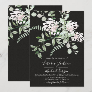 Watercolor Floral Light & Airy Wedding Invitation