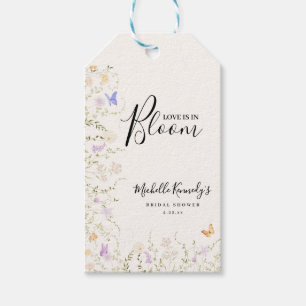 Watercolor Floral Love Is In Bloom Bridal Shower  Gift Tags