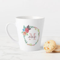 Watercolor Floral Monogram 