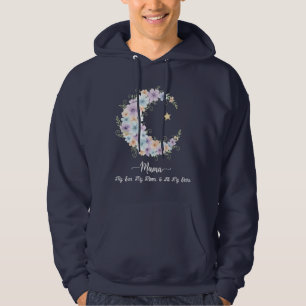 Watercolor Floral Moon Mama Hoodie