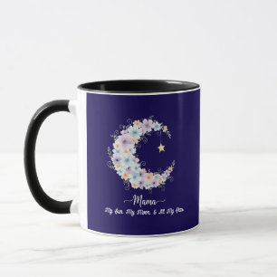 Watercolor Floral Moon Mama Mug