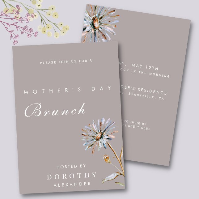 Watercolor Floral Mother's Day Brunch Invitation (Creator Uploaded)