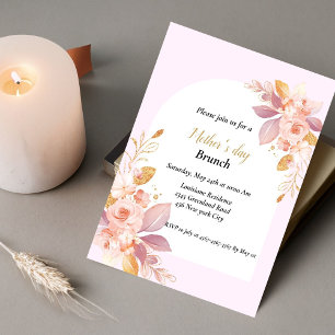 Watercolor floral Mother's day celebration  Invitation