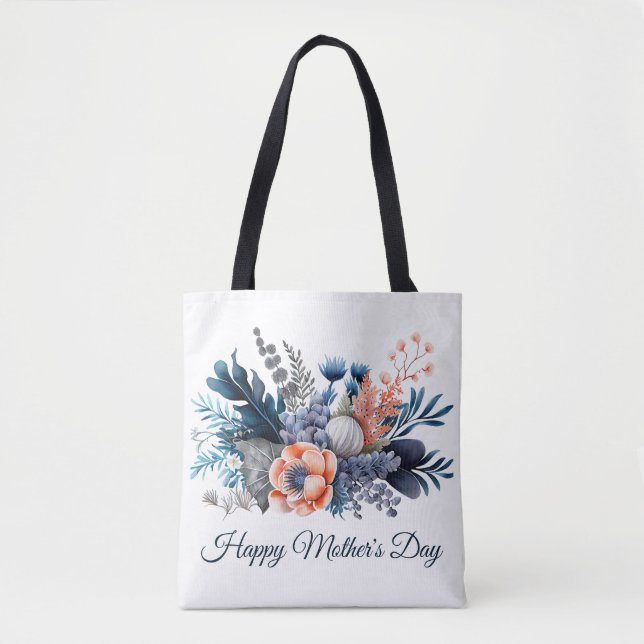 Watercolor Floral Mother's Day  Tote Bag (Front)