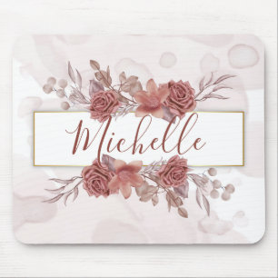 Watercolor Floral Mouse Pad