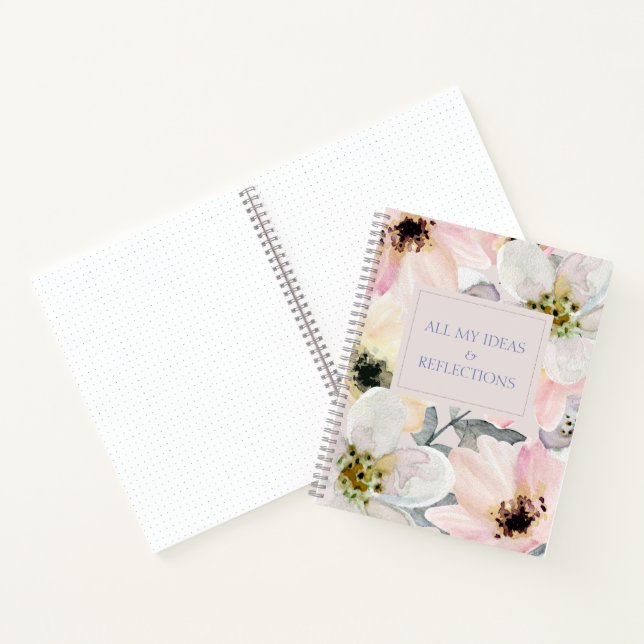 Watercolor floral notebook (Inside)