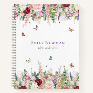 Watercolor Floral Notebook