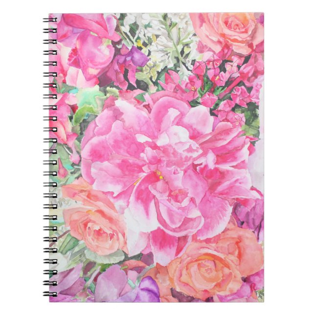 Watercolor Floral Notebook (Front)