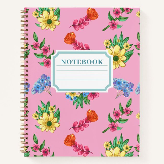 Watercolor Floral Notebook (Front)