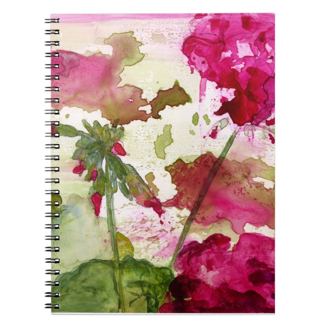 watercolor floral notebook (Front)
