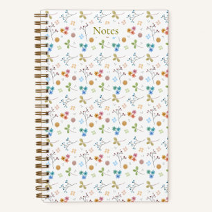 Watercolor Floral Notebook - Yellow
