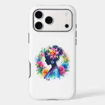 Watercolor Floral Nurse Silhouette - Artistic Nurs